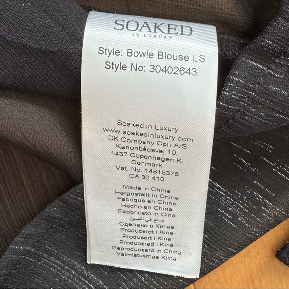 Soaked in Luxury Bowie Blouse - Picture 9 of 9